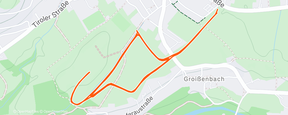 Mapa de la actividad, Ski Nordisch am Morgen