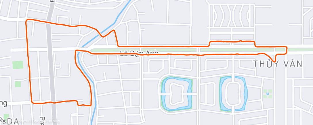 Map of the activity, Morning Run