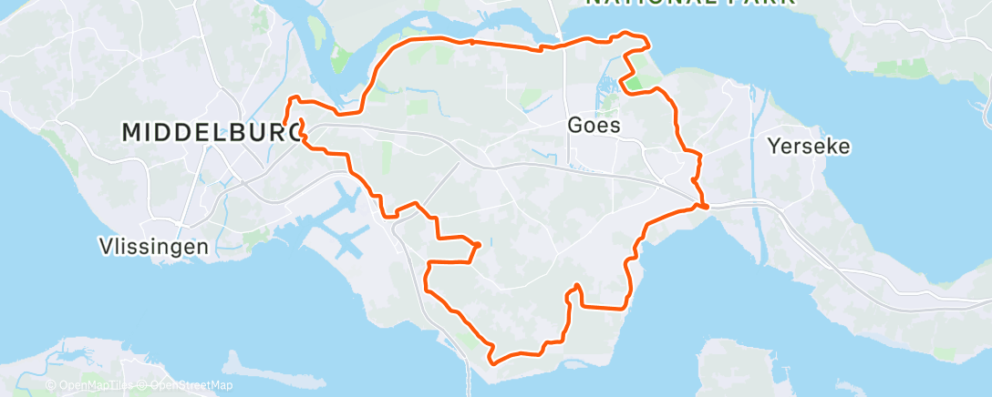 Map of the activity, Voelde iets minder koud dan gisteren, minder wind
