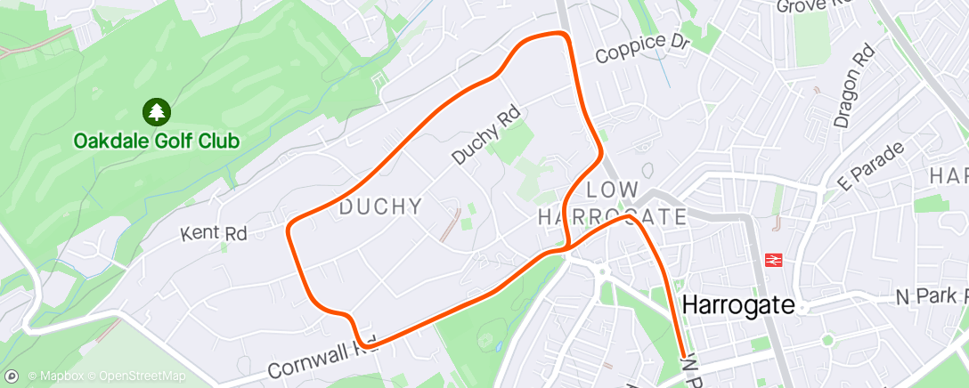 Map of the activity, Zwift - Race: Bullseye Points Race by Herd Racing League (D) on Duchy Estate in Yorkshire