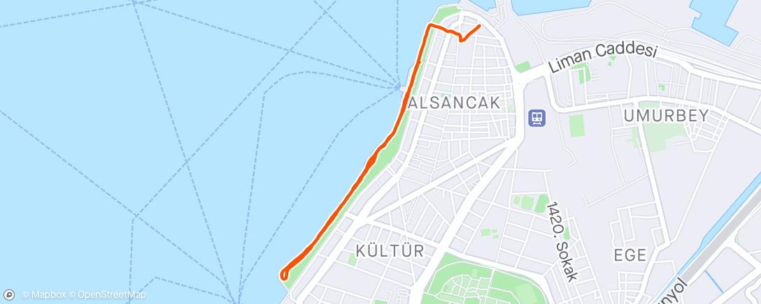 Map of the activity, Night Walk