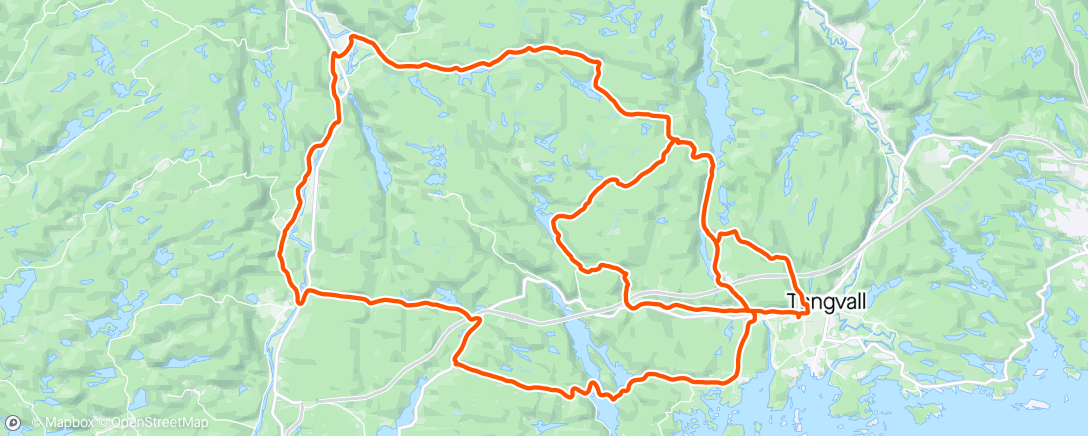 Map of the activity, Nydelig ettermiddagstur.