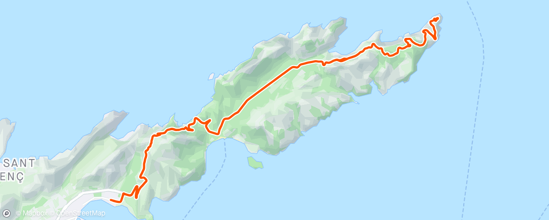 Map of the activity, Morning Lighthouse