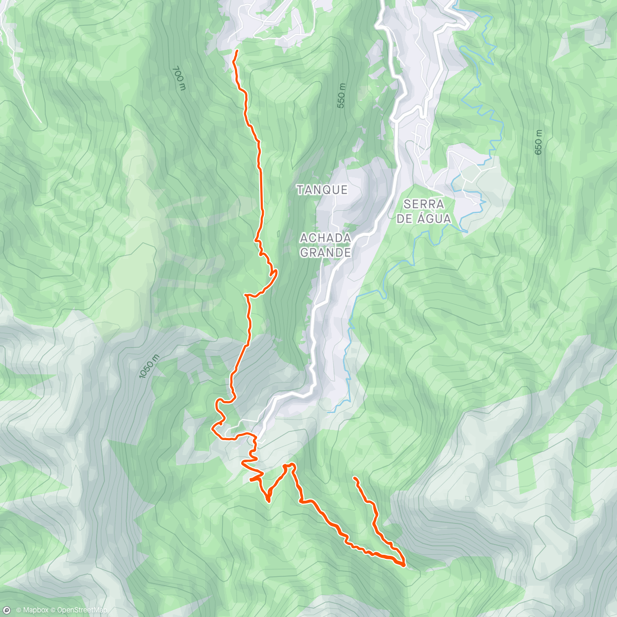 Map of the activity, Jungle-Levada especial