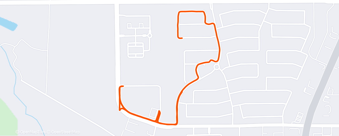 Map of the activity, Morning Run