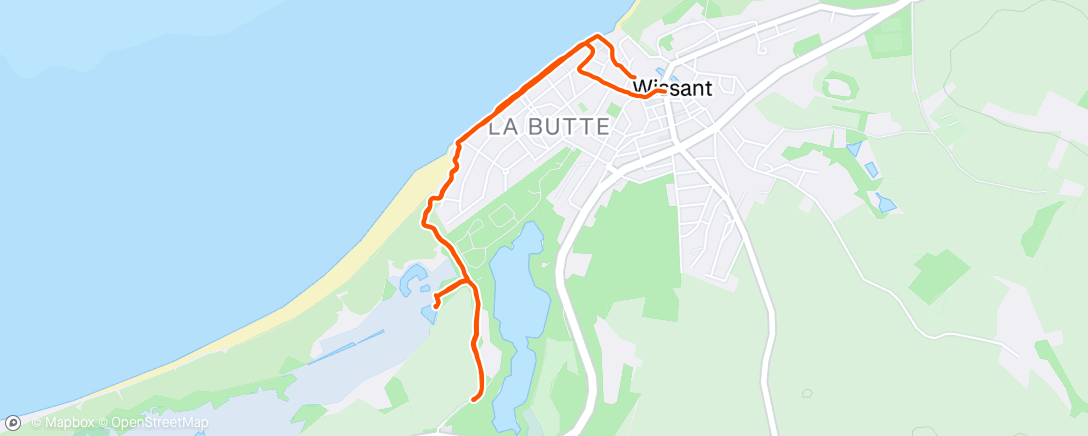 Map of the activity, Marche dans l'après-midi