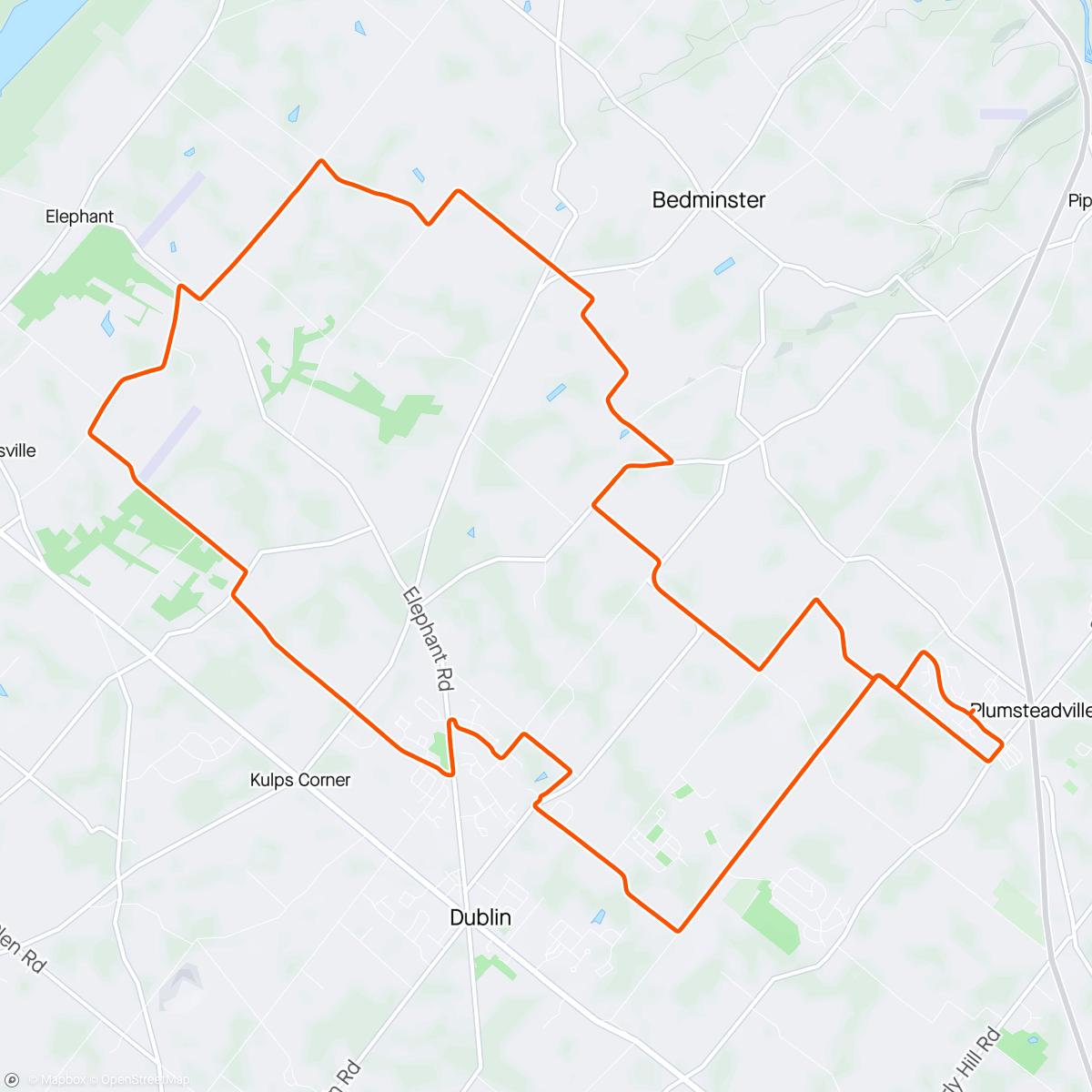 Map of the activity, Full Moon Shakerspeare Birthday Ride