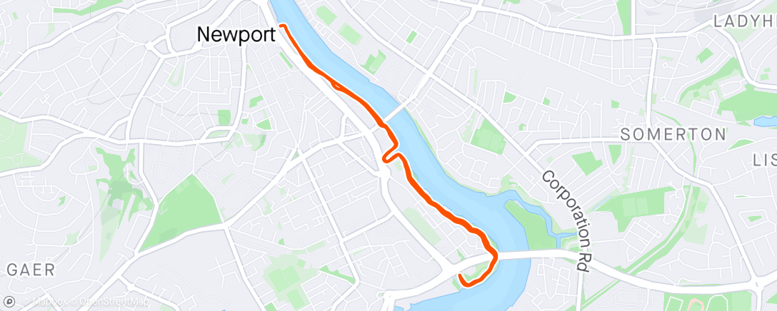 Map of the activity, New 5k PB