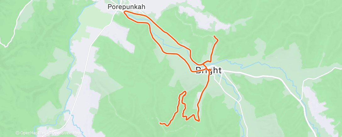 Map of the activity, Clear spot climb