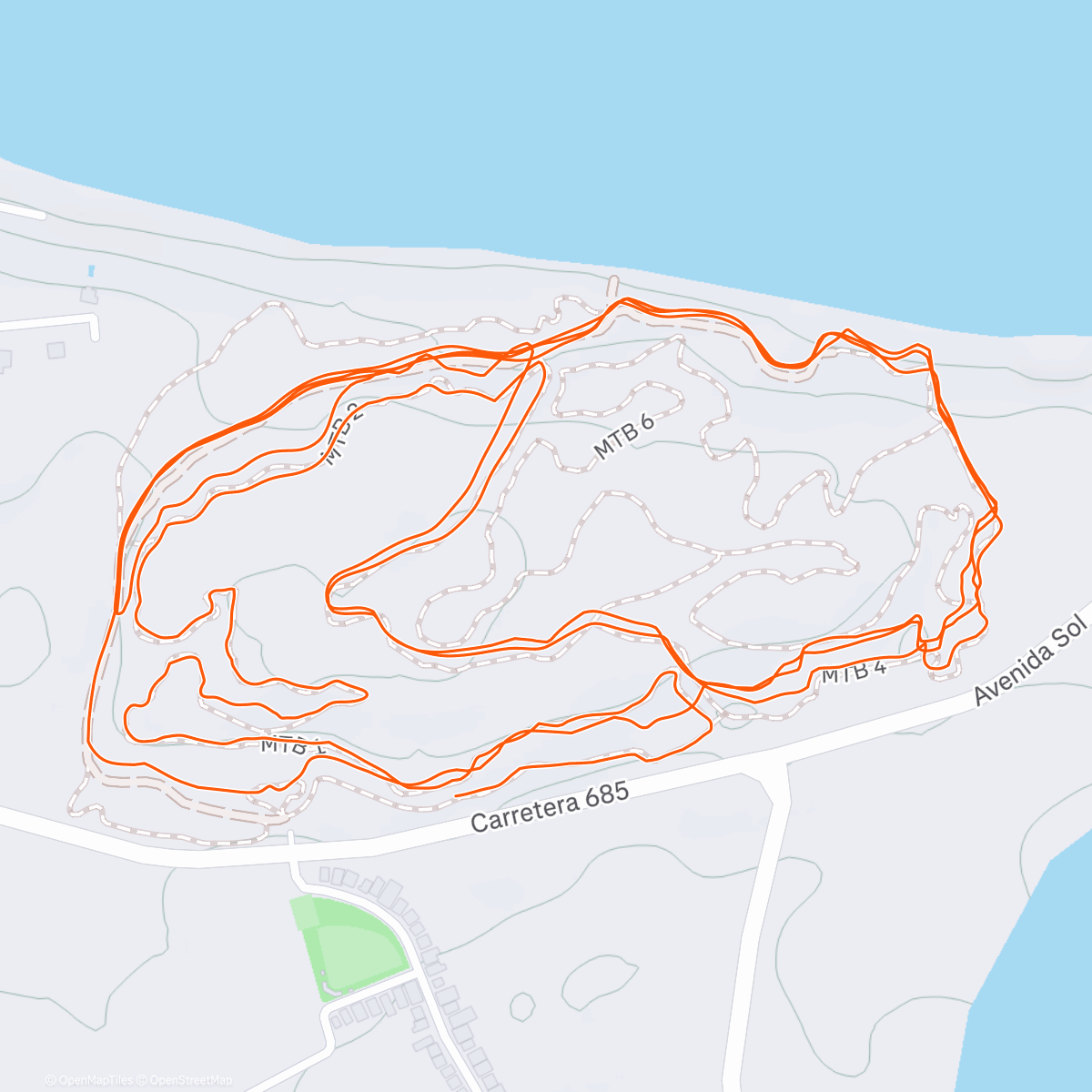 Map of the activity, Afternoon E-Mountain Bike Ride