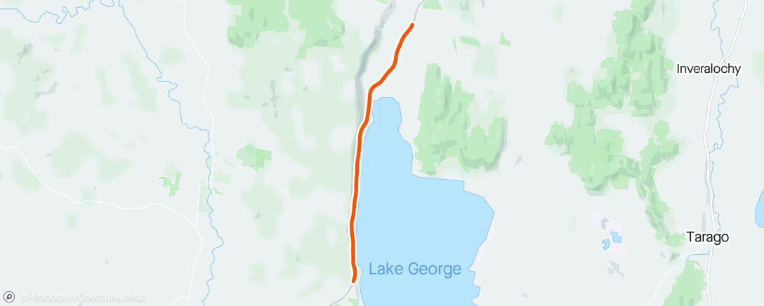 Map of the activity, ROUVY - Lake George | Australia