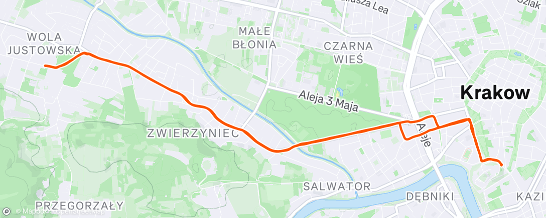 Map of the activity, Morning Ride