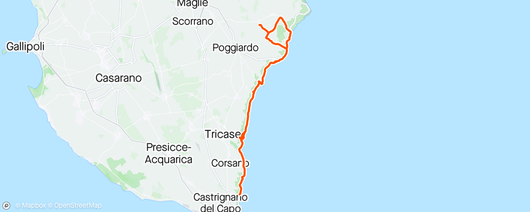 「D5 - Arrivederci Puglia」活動的地圖