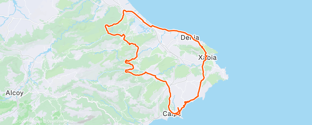 Map of the activity, Morning Ride