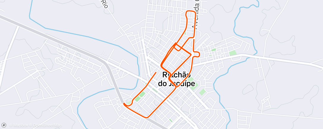 Map of the activity, Pedalada da tarde