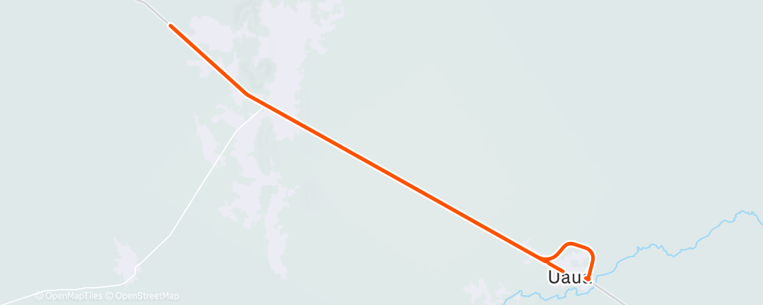 Map of the activity, Pedalada da tarde