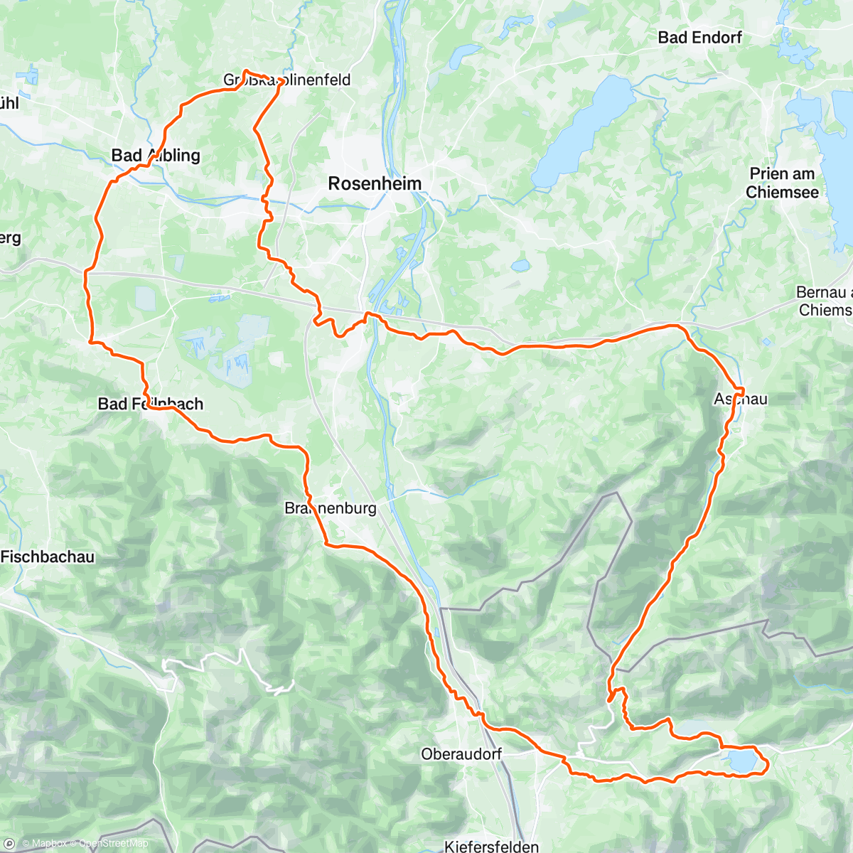 Map of the activity, Walchsee mit Katrin 🤩🚴🏻‍♀️🚴🏻‍♀️☀️👌🏻