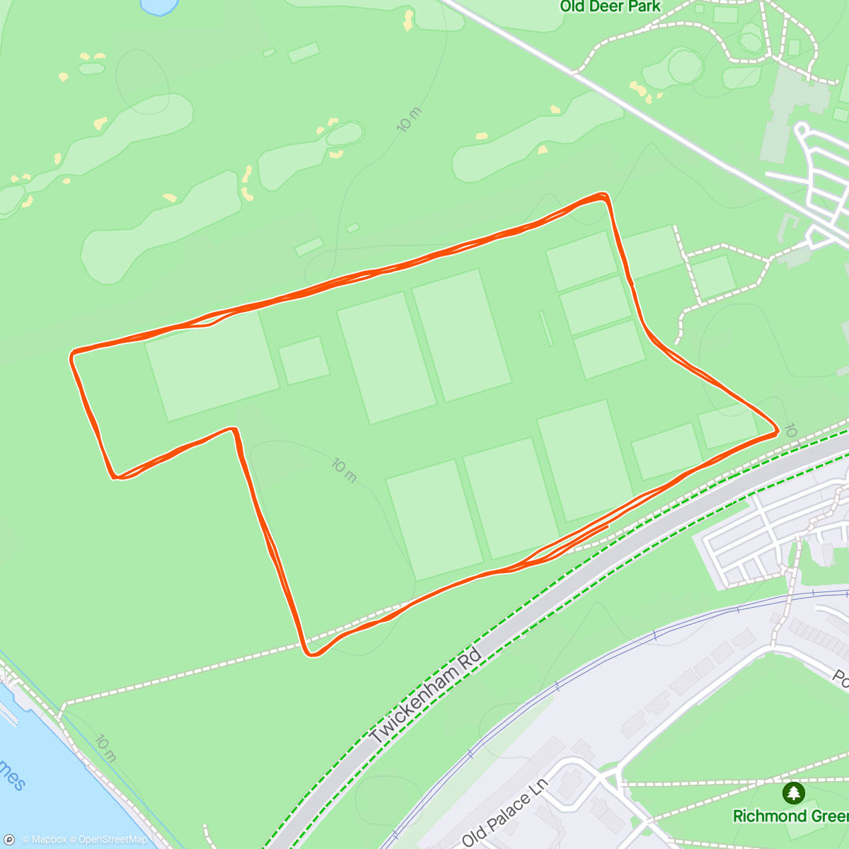 Map of the activity, Parrkrun #4