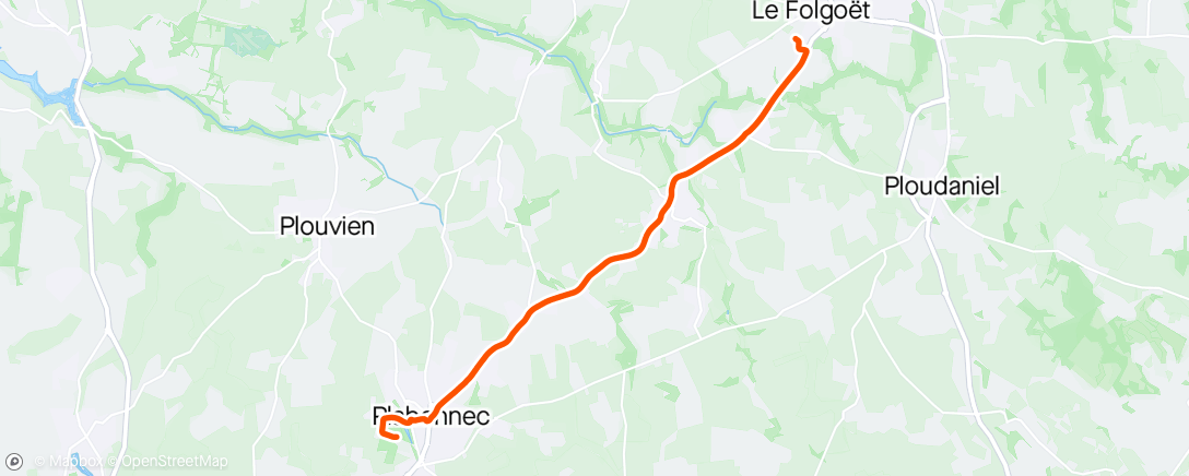 Map of the activity, Plabennec 🚴🌥️