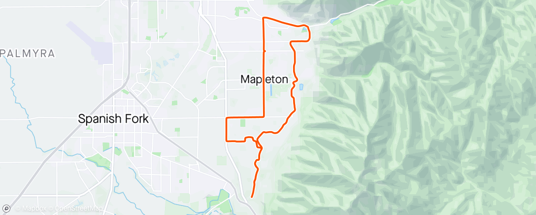 Map of the activity, Quick Spin Around Mapleton