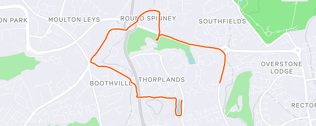 Map of the activity, Barney run.