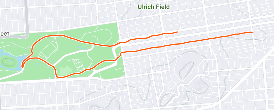 Map of the activity, Morning Run