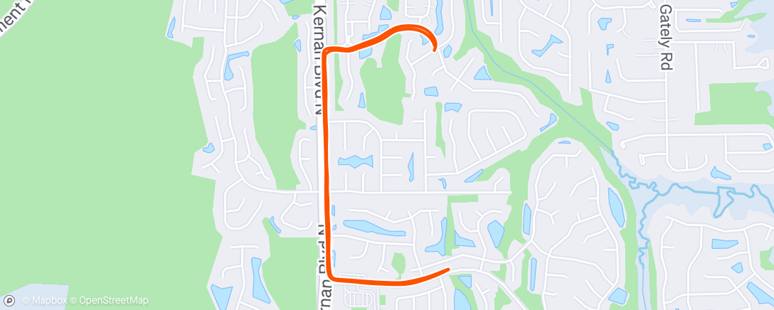 Map of the activity, Morning Run