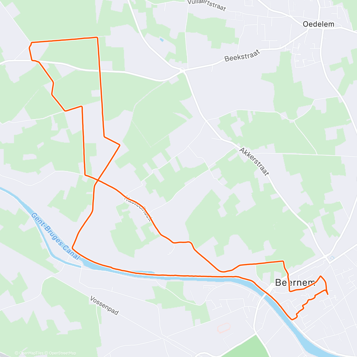 Map of the activity, 2 tempoblokken.. lang geleden