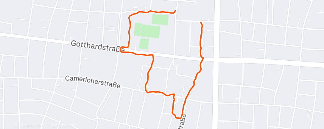 Map of the activity, Afternoon Walk