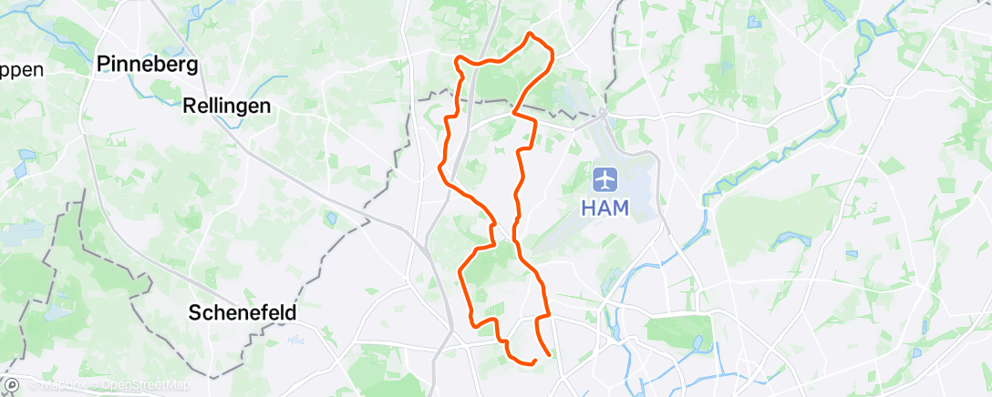 Map of the activity, Afternoon Ride