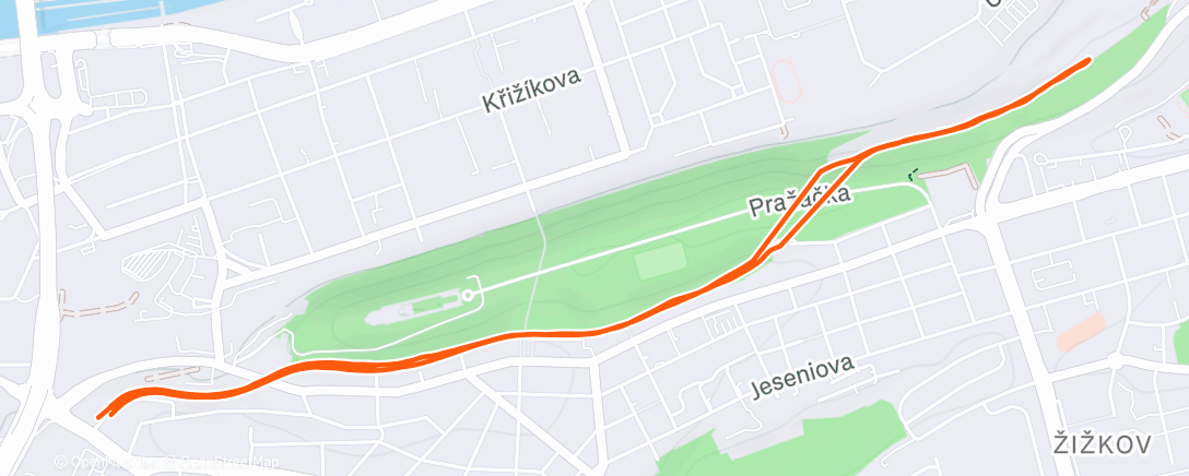 Map of the activity, Pyramid Run