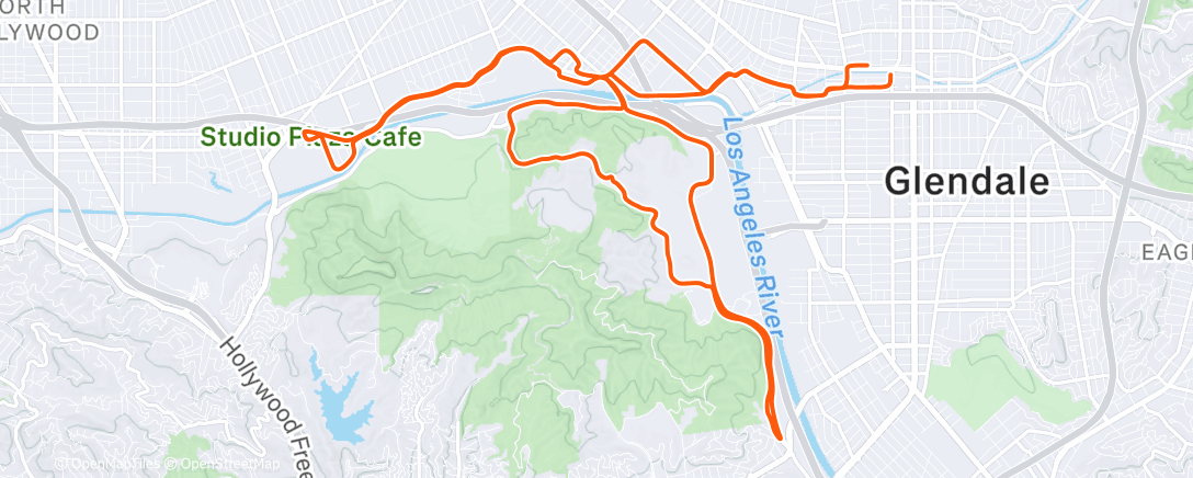 Map of the activity, Nachmittags Runde