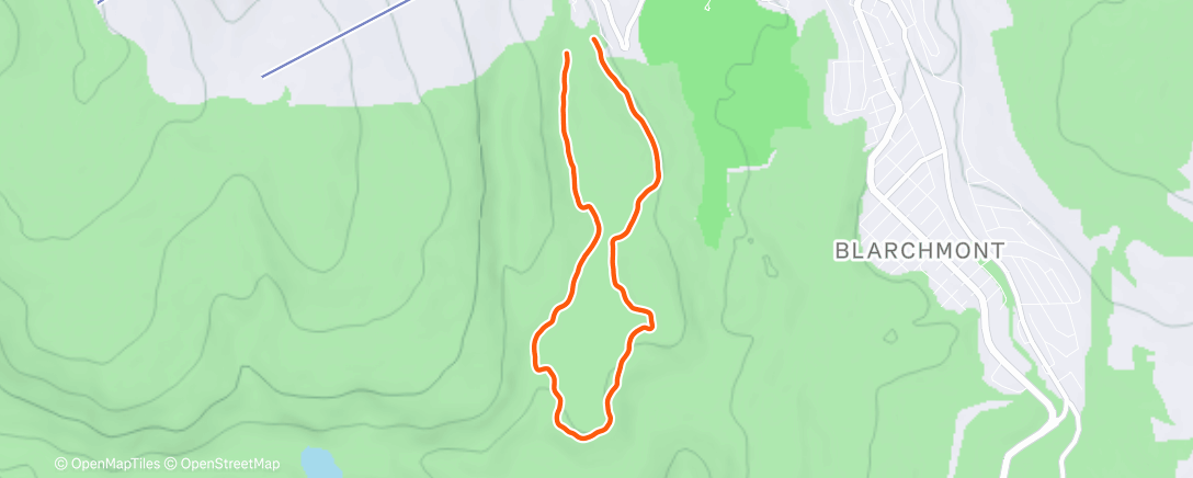 Map of the activity, Skate ski