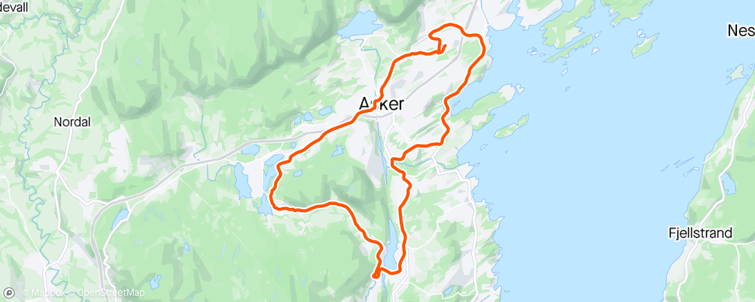 Mapa da atividade, Lett trill etter ei viku med halsonfde.
