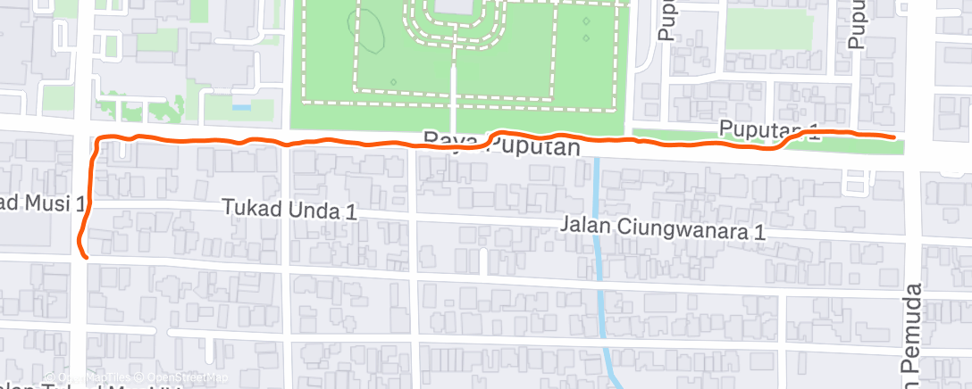 Map of the activity, Morning Walk