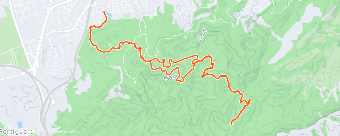 Mappa dell'attività Correr al aire libre
