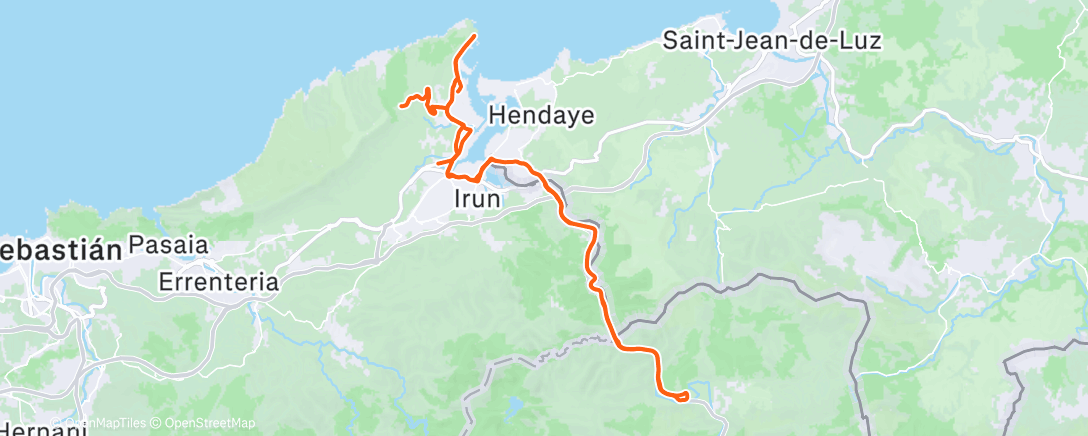 Карта физической активности (Afternoon Ride)