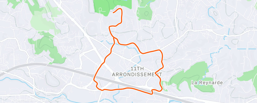 Map of the activity, Test des nouvelles chaussure 👟🔥