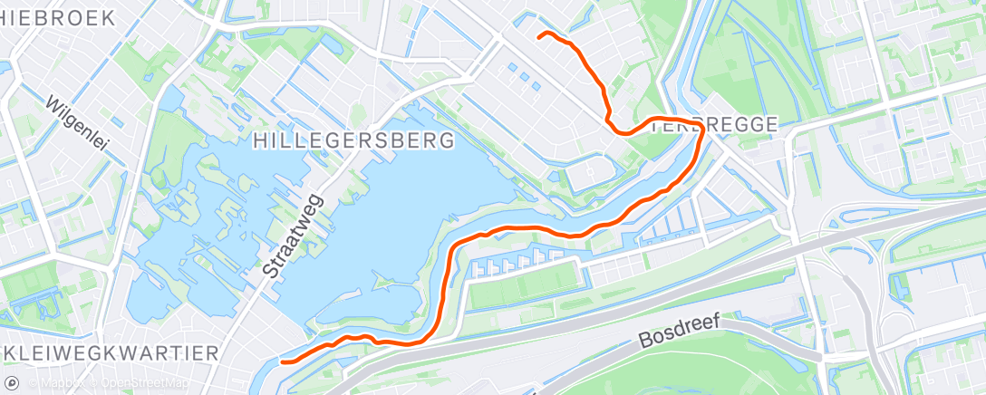 Map of the activity, Evening Run pt2