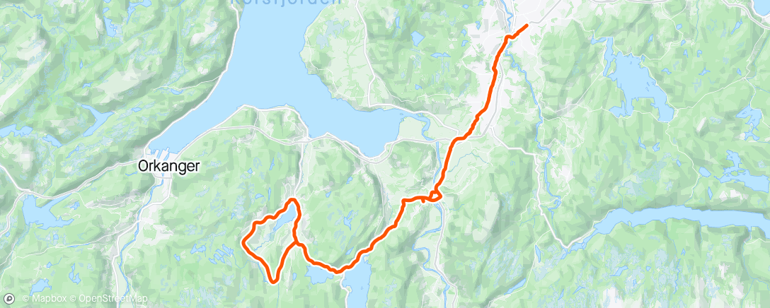 Map of the activity, Laugen rundt — driver nå breddeidrett.