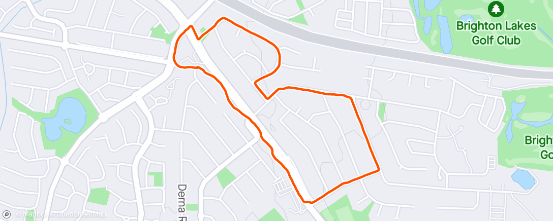 Map of the activity, Just Walking