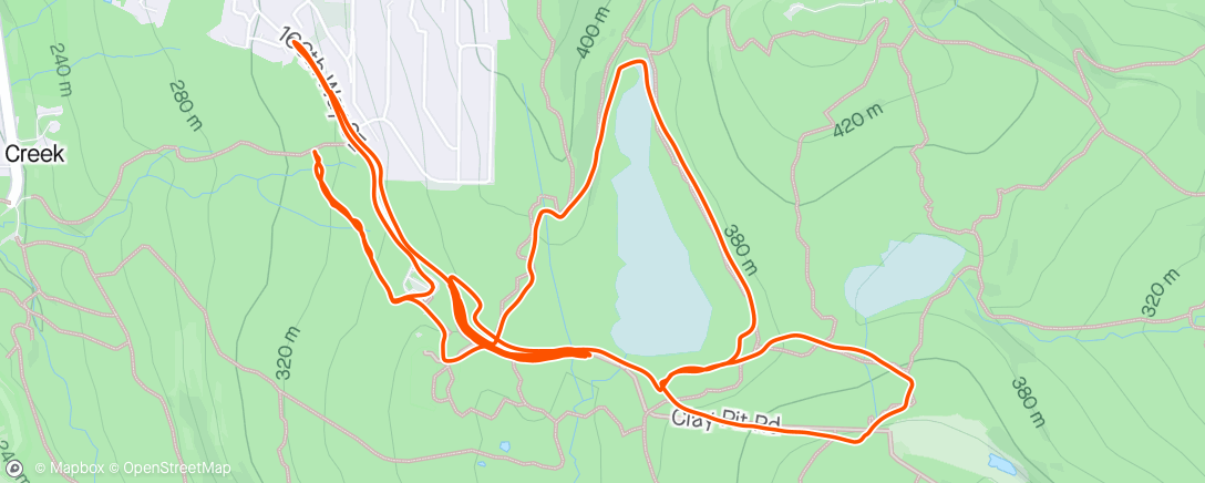 Map of the activity, Itty bitty speed session