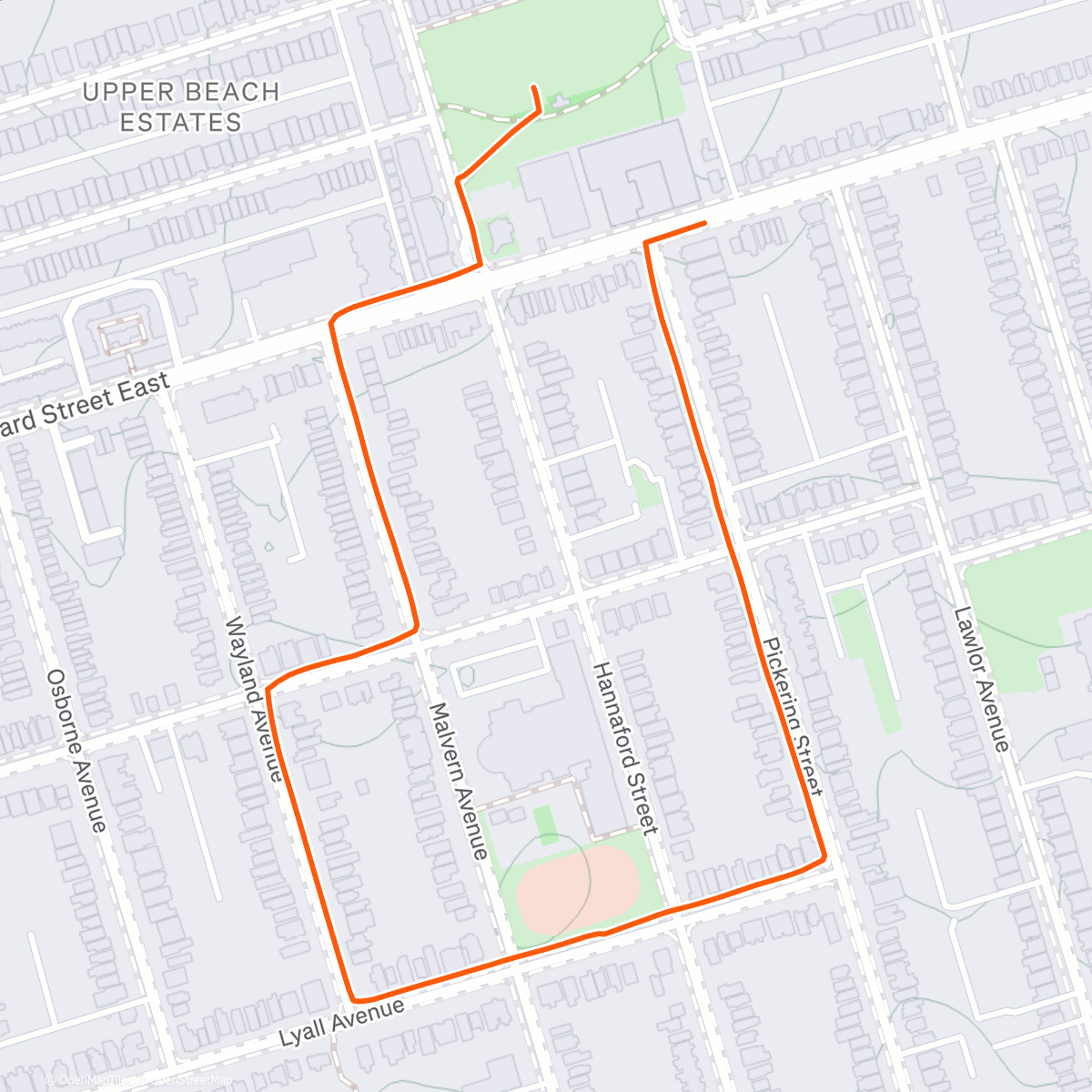 Карта физической активности (Evening Walk)