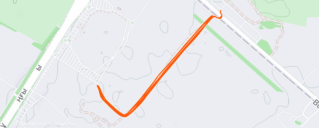 Map of the activity, Morning Run