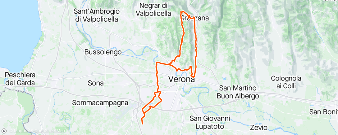 Map of the activity, Cola, Grezzana e Torricella