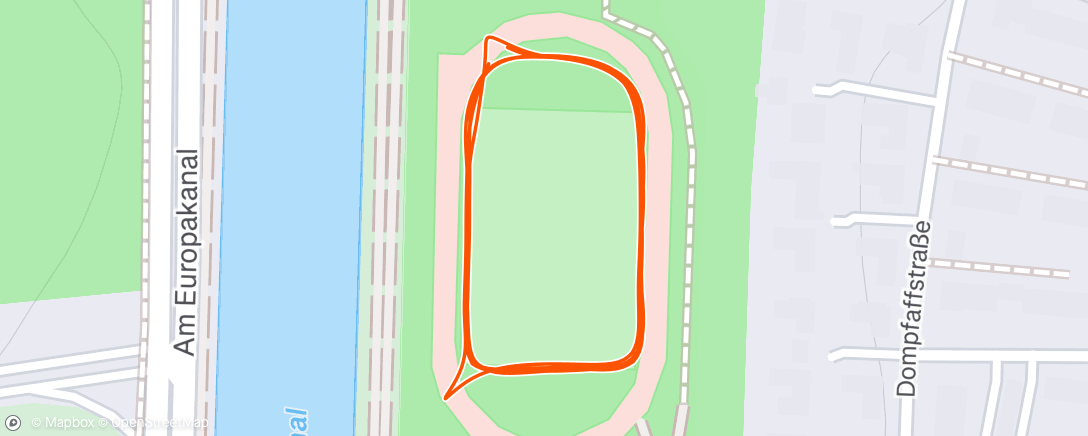 Map of the activity, Barfuß auslaufen 🐸
