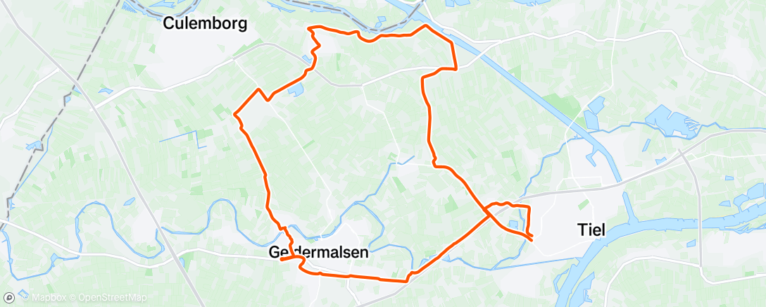 Map of the activity, Morning Ride