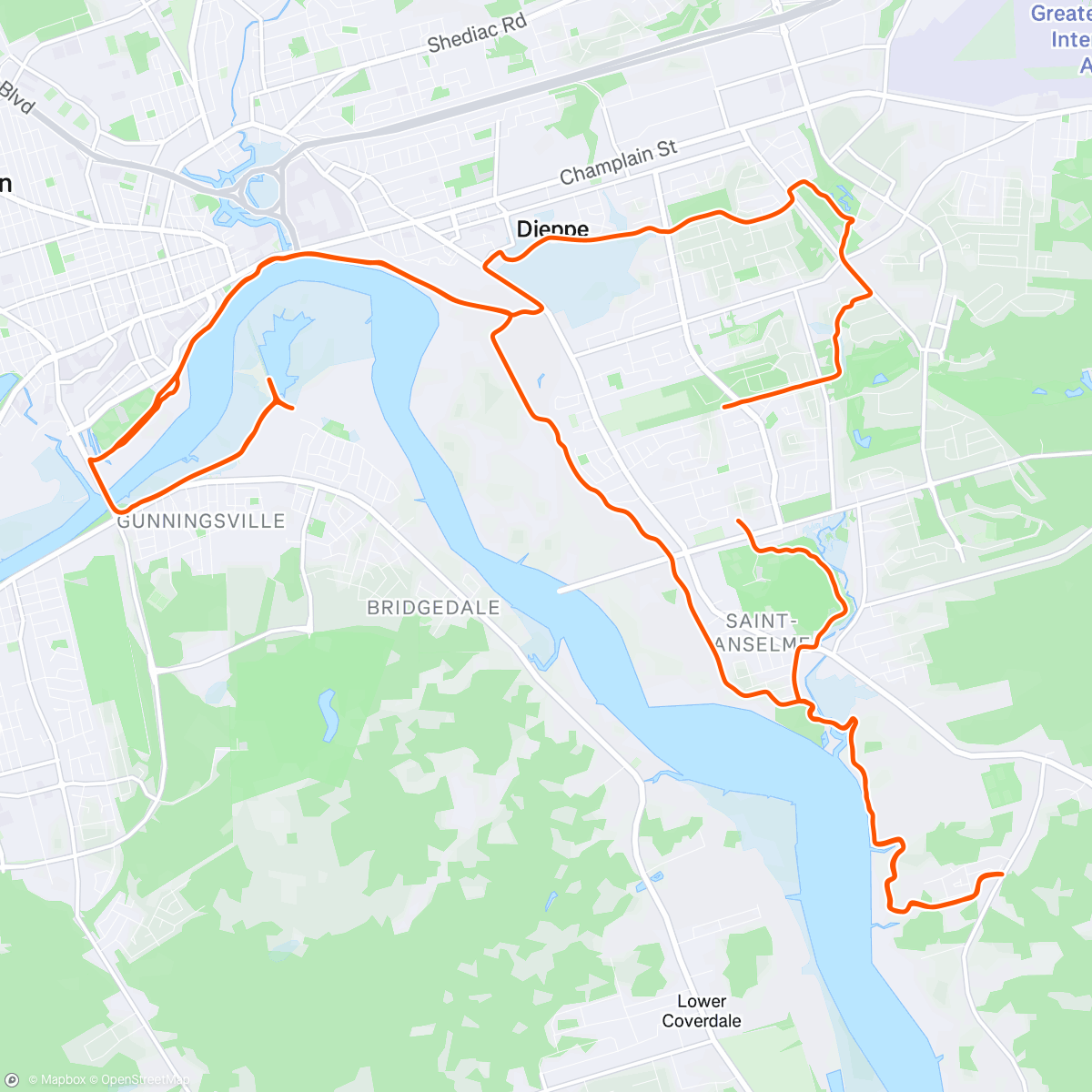 Map of the activity, Rush Hush
