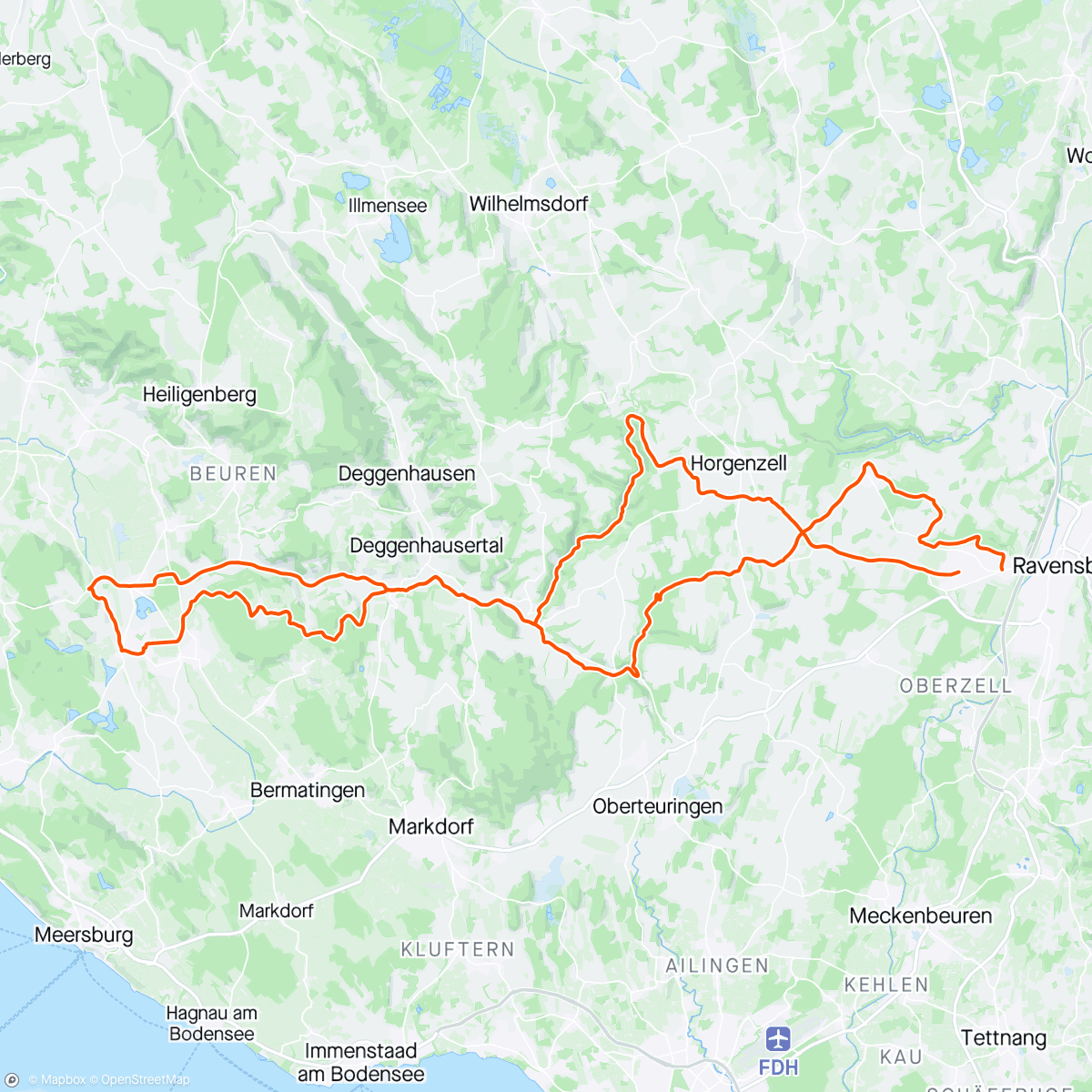 Map of the activity, Gravel Giro Scouting