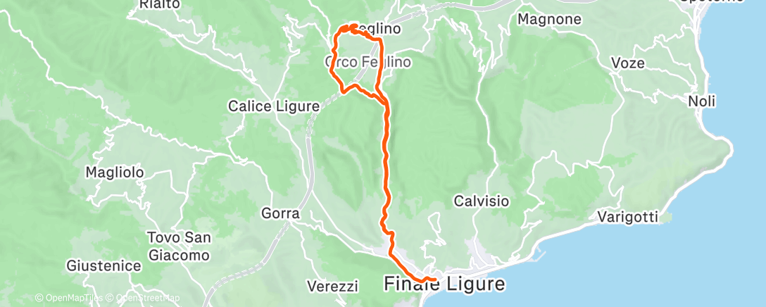 Карта физической активности (Afternoon Ride)